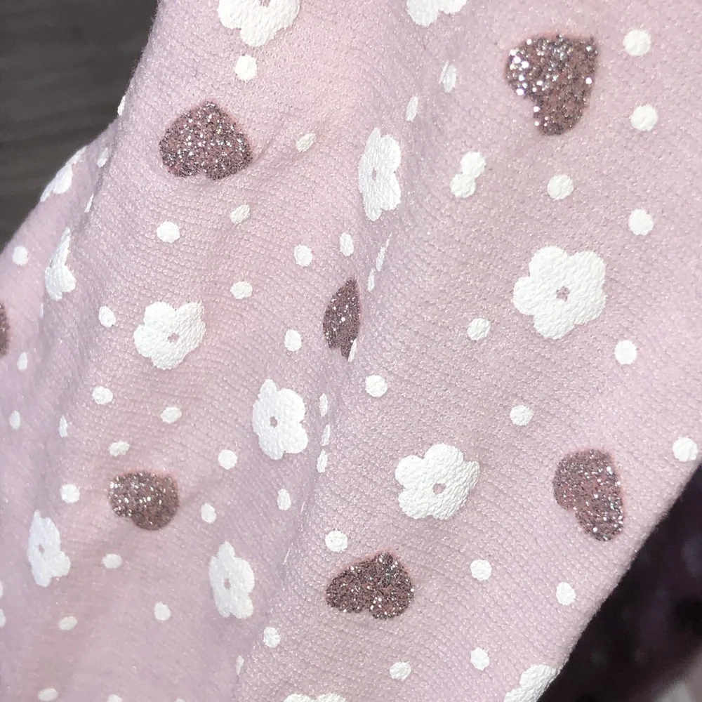 Pink Sheer Embellished Tights - girls 12-14 y.o